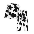 thumbnail image 2 of Disketp Pajamas Set Long Sleeve Sleepwear Womens Button Down Nightwear Pj Sets-Milk Cow, 2 of 9