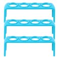 thumbnail image 1 of 3PCS Rack de tubos de ensayo Rack de tubos profesional Rack de tubos de laboratorio escolar, 1 of 6