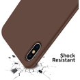 thumbnail image 6 of iPhone Xs Max Case,Ultra Slim Fit iPhone Case Liquid Silicone Gel Cover with Full Body Protection Anti-Scratch Shockproof Case Compatible with iPhone Xs Max, [Upgraded Version] (Chocolate), 6 of 14