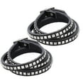 thumbnail image 2 of Wrist Bracelets,2pcs Adjustable Rivet Bracelet Adjustable Bracelet Leather Bracelet Multi-Functional, 2 of 8