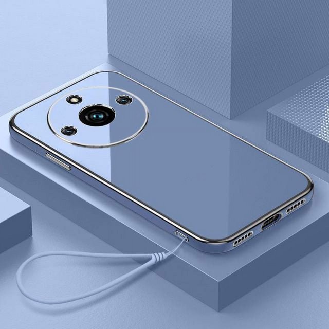 For Realme 11 Pro Case Luxury Square Plating Realme 11 Pro Plus Narzo 60 Pro Phone Case ShockProof Silicone Back Cover Fundas