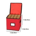 thumbnail image 3 of Christmas Storage 64 Christmas Storage Christmas Decoration Foldable Christmas Storage Storage Collapsible Storage Bags With Zipper Closet Cubes For Clothes Rectangle Storage Home Textile Storage Baby, 3 of 4