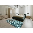 thumbnail image 5 of Ahgly Company Machine Washable Indoor Round Transitional Dark Gray Black Area Rugs, 7' Round, 5 of 7