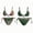 Green, variant on 4th of July Swimsuits for Women - Reversible Independence Day Print Two Piece Tie Side Bikini - Swimsuit for Women for BBQ,Gray S