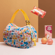 thumbnail image 3 of Bolsa de compras plegable, hombro de viaje, portátil, gruesa, grande, bolsa de compras para comestibles, bolsa de compras verde para supermercado, 3 of 6