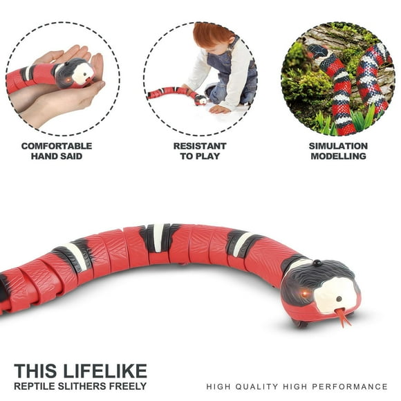 tickle cats tickle dogs tickle children interaction automatic hibernation walking electric induction snake 40*4*3.5cm