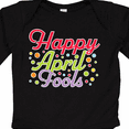 thumbnail image 4 of Inktastic Happy April Fools with Colorful Dots Boys or Girls Long Sleeve Baby Bodysuit, 4 of 5