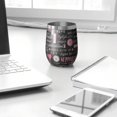 thumbnail image 3 of 12oz Stemless Wine Tumblers Pink Breast Cancer Awareness Pattern Vacuum Insulated Stainless Steel Travel Tumbler Cups Mug with Lid and Straw for Champaign,Cocktail,Beer with Cleaning Brush, 3 of 5