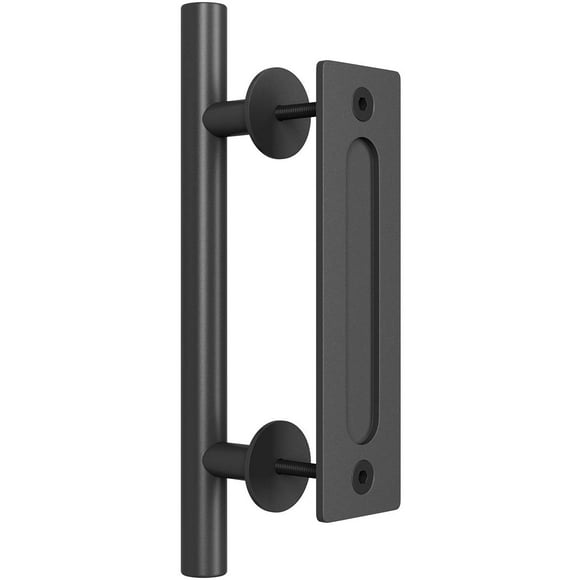Manilla para puerta de granero SMARTSTANDARD 12, resistente, negra