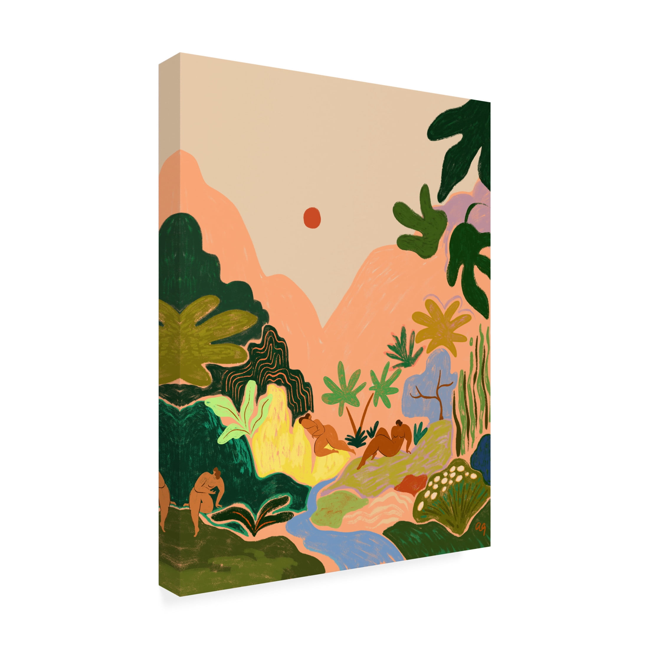Trademark Fine Art Arty Guava Lost In Paradise No2 Canvas Wall Art
