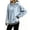 Blue, variant on Layered Hoodies Sweatshirt for Women Plaid Patchwork 2 In 1 Hooded Pullover Fall Winter Side Slit Loose Fit Sweatshirts Green 2XL