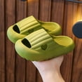 thumbnail image 2 of WUANDIXFA Kids Cloud Slides Boys Girls Slippers Slip-On Slide Sandals Non-Slip Kids Shower Shoes Bathroom Pool Indoor and Outdoor (Green, 9), 2 of 4
