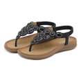 thumbnail image 3 of Zapatos Verano Sandalias Tanga para Bohemian Arch Support Rhinestone Mujeres, 3 of 9