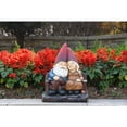 thumbnail image 6 of Hi-Line Gift Ltd. Whimsical Serenity: Robert & Sofia Gnome Couple on Bench, Eyes Closed in Love, 6 of 6