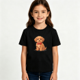 thumbnail image 2 of Girls Graphic Tees Cute Puppy Dog Red Bowtie Kids T Shirt Pet Cute 100% Cotton Short Sleeve Soft Tops 4-13Y, 2 of 5