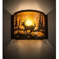 thumbnail image 3 of Meyda Tiffany 190527 Deer At Lake 10" Tall Wall Sconce - Bronze, 3 of 3