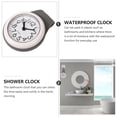 thumbnail image 3 of 1pc Waterproof Wall Clock Bathroom Mute Wall Clock Suction Cup Hanging Clock, 3 of 5