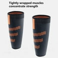 thumbnail image 5 of 1Pc Knee Support Anti-Collision Protection Non-slip High Stretch Relieve Fatigue Calf Sleeve Fitness Gear-Orange,M, 5 of 8