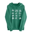 thumbnail image 3 of TaTaai Ladies Long Sleeve St Patricks Hoodie Casual Pullover Holiday Print Loose Fit Fleece Lined Sweatshirt (Runs Small Size Up) Gift, 3 of 5