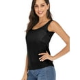 thumbnail image 4 of Women's Sexy Sleeveless Shirt Casual Loose Chiffon Tank Tops T-shirts Summer Breathable Wicking Tank Tops Soild Color, Black/Pink/Purple/Blue S-2XL, 4 of 8