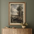 thumbnail image 4 of IDEA4WALL Premium Frame Wall Art The Vale of Dedham by Artist John Constable Classical Historical Print Fine Art Traditional Artwork for Living Room, Bedroom, Office - 26"x36" Natural, 4 of 5