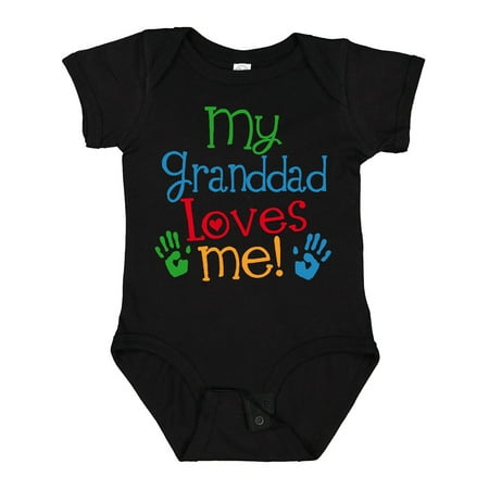 

Inktastic My Granddad Loves Me Gift Baby Boy or Baby Girl Bodysuit