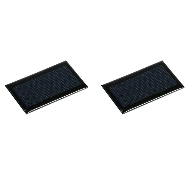 Unique Bargains Mini Solar Panel Cell 5V 45mA 0.225W 53mm x 30mm for DIY Project Pack of 2
