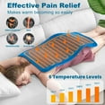 thumbnail image 2 of 33"x17" Heating Pad Portable Heating Pad for Shoulder Neck, 2 Hours Auto Shut-off & 10 Temperatures, Blue, 2 of 7