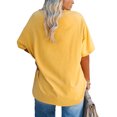 thumbnail image 2 of Ptaesos Women's Plus Size V Neck T Shirts Summer Half Sleeve Oversized Tees Casual Loose Fit Tunic Tops, 2 of 5