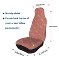 thumbnail image 4 of Yiaed Leopard Print Print Car Seat Covers,Universal Auto Seats Protector Fits for Car,SUV Sedan,Truck,Automotive Seat Covers & Accessories(Two packs), 4 of 7