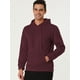 thumbnail image 3 of Sudadera con capucha Lars Amadeus Borgoña S Para Hombre, 3 of 6