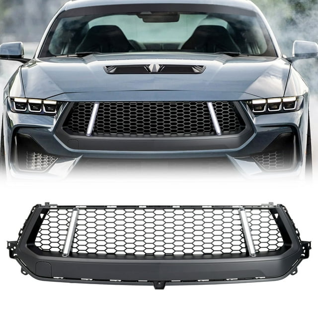 AMERICAN MODIFIED Grille avant Style GT avec LED DRL pour 2024+ Mustang EcoBoost/GT