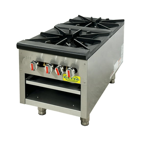 18 in. Commercial Double Hole Stock Pot Range 152,000 BTU