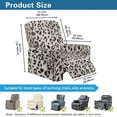 thumbnail image 3 of Psesaysky Grey Leopard Print Recliner Slipcovers with Arms 4 Pieces Lazyboy Recliner Chair Cover Home Decor Non Slip for Reclining Couches with Pockets, 3 of 7
