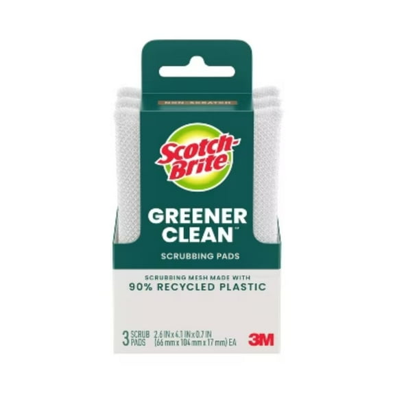 Scotch-Brite Greener Clean Scrubbing Pads - 3ct