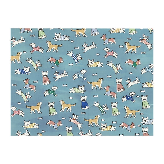 Dog Bed Rug Waterproof Pet Floor Area Carpet Non Slip Washable Soft Bedding Pad Rectangular Indoor Home Decor Sky Blue