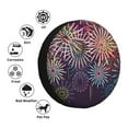 thumbnail image 4 of Honeii Fireworks2 Print Tire Covers, Waterproof Anti-UV Sun Snow Rain Tire Covers for Trailers, RV, Camper, SUV, Truck-17 inch, 4 of 6