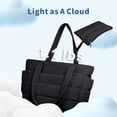 thumbnail image 4 of Bolso tote acolchado ligero TOPDesign negro talla L, 4 of 8