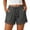 #03 Dark Gray 【Mix, Match & Rotate: Stock Up on Daily Colors】, variant on Women's Cotton Linen Lightweight Drawstring Shorts, Elastic Waist with Pockets, Casual Summer Beach Lounge Shorts, Soft Breathable Capri Pants | VerBelle,Blue S
