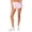 Pink, variant on Musuos Women's Casual Shorts Plaid Print Elastic Waist Loose Summer Short Pants Lounge Shorts