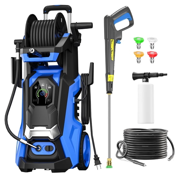 Pressure Washer 5000PSI 3.6GPM Power Washer with 4 Quick Connect Nozzles,Inlet Hose & Filter, Foam Cannon for Cars/Fences/Driveways Cleaning