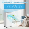 thumbnail image 6 of Portable Air Conditioners for Rooms Up to 350 Sq Ft, Cool,Dehumidifier & Fan 3 Modes Air Conditioner, 8000 Btu Portable Ac Units with Remote Control, Wheels, LED for Rooms/Office, White, 6 of 10