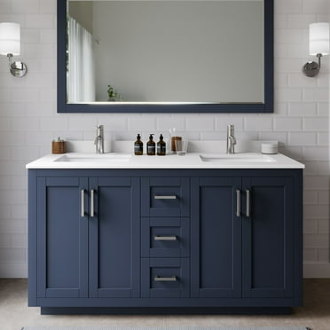 Wyndham Collection Wcf2929-60D-Vca-M58 Miranda 60" Free Standing Double Basin Vanity Set -