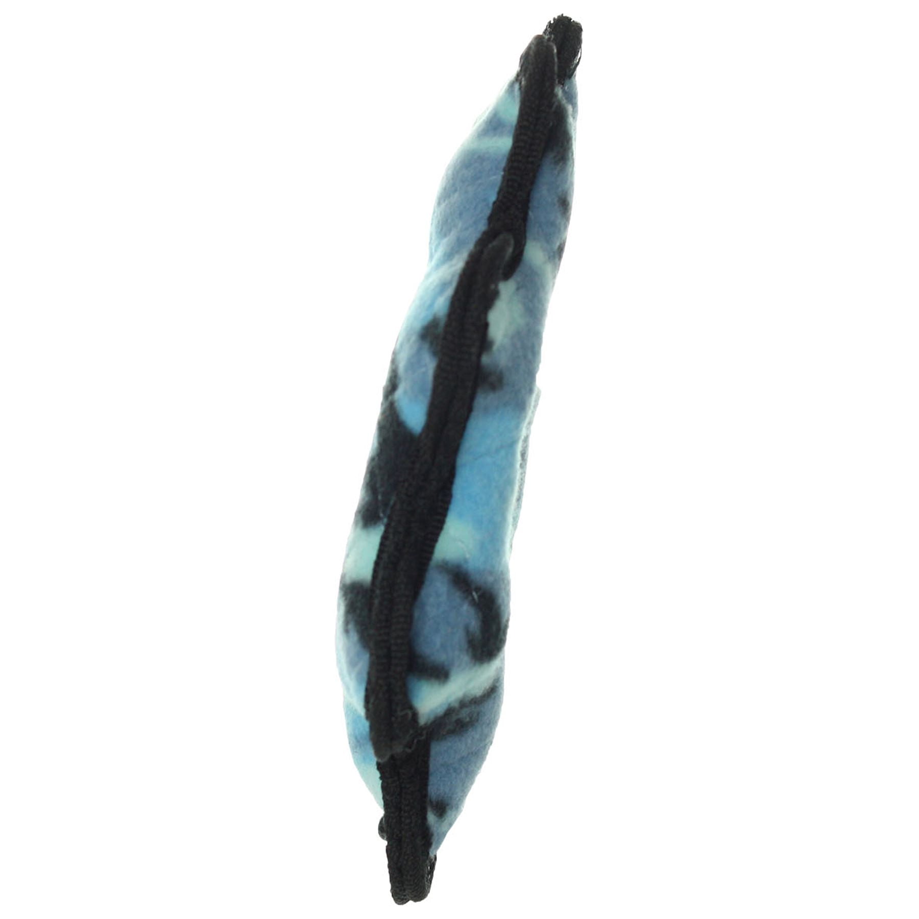 Tuffy Jr Gear Ring Camo Blue, 2-Pack, Durable Plush Squeaky Dog Toys
