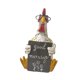 thumbnail image 2 of Estatua de pollo de buenos días Escultura de pollo Detalles vívidos Adorno decorativo Gallo, 2 of 9