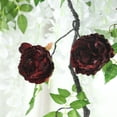 thumbnail image 6 of Efavormart 6 ft Wine Silk Peony Garland with Bendable Wire Vines Artificial Flower Garlands with Leaves for Wedding Decoration, 6 of 11