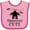 Pink and Fuchsia, variant on Inktastic Halloween Bat Frightfully Cute Holiday Boys or Girls Baby Bib