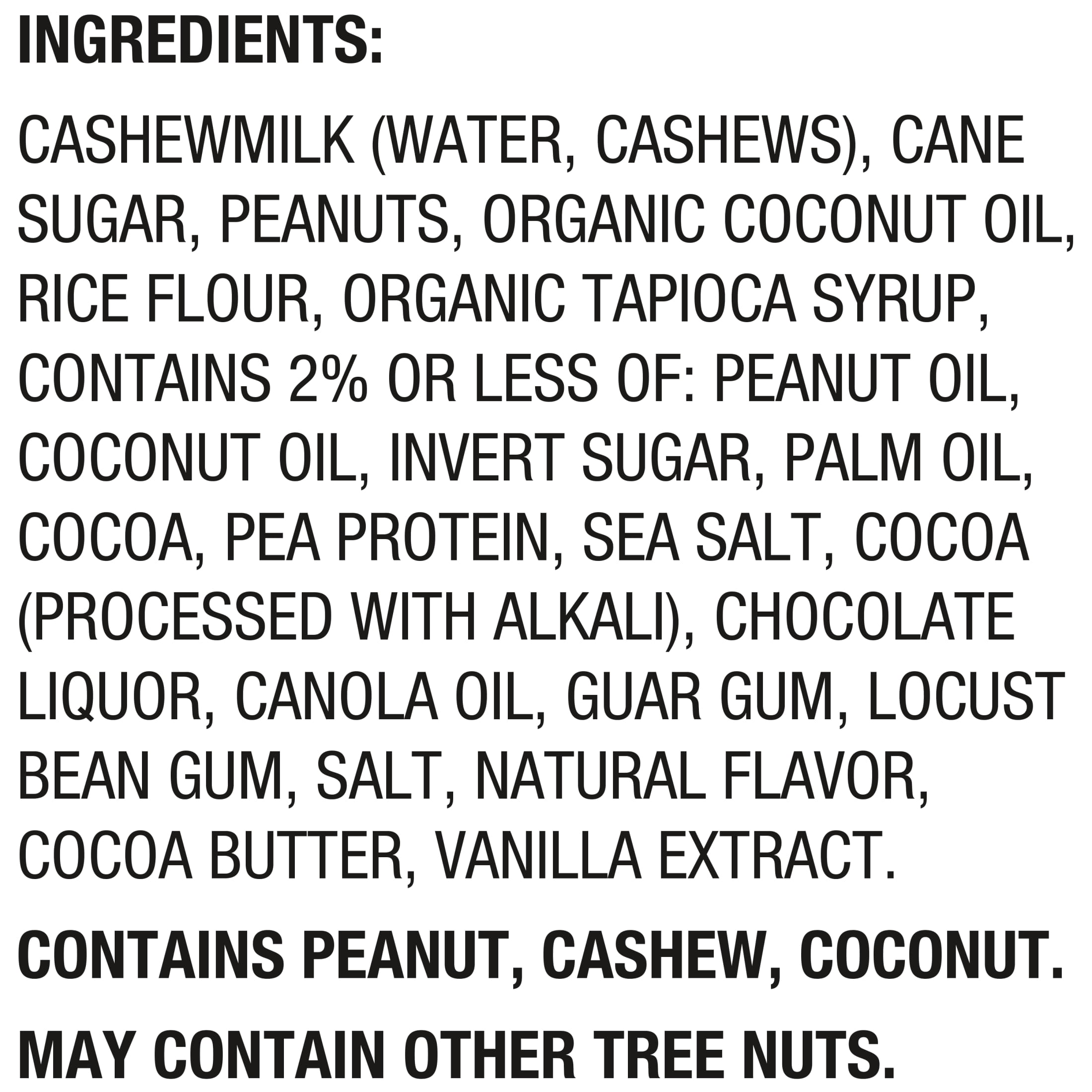 So Delicious Dairy Free Peanut Butter Brownie Cashew Milk Frozen Dessert, 1 Pint