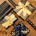 thumbnail image 4 of Jestar Black & Gold Foil Wrapping Paper, Gift Wrap for Birthday, 3 Rolls - 17 x 120 Inch Per Roll, 4 of 7