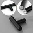 thumbnail image 4 of CHAO Juego de 20 manijas para muebles de cocina de acero inoxidable, barra en forma de T, manija negra para cajón y armario con tornillos, 4 of 5